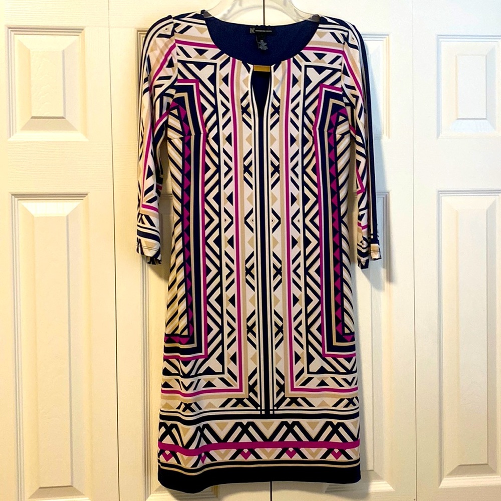 Long sleeve keyhole dress